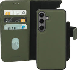 Mobiparts - Leather 2 in 1 Wallet Case - Uitneembare backcover en ruimte voor pasjes - Groen