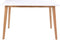 House Nordic Vojens Eettafel - Wit Blad - Houten Poten - 120x70x75 cm - Thuiswerkbureau