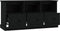 vidaXL - Tv-meubel - 100x35x50 - cm - bewerkt - hout - zwart