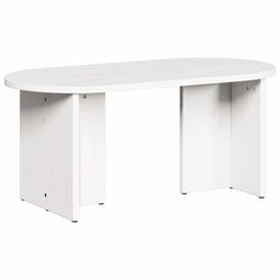 Salontafel Wit 80 x 39.5 x 35 cm Massief grenenhout