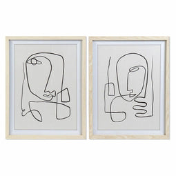 Schilderij DKD Home Decor Abstract Modern (55 x 2 x 70 cm) (2 Stuks)