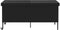 vidaXL - Tuinbox - met - wielen - 160x55x75 - cm - poly - rattan - zwart
