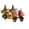 Kerstversiering DKD Home Decor Geel Rood Motorfiets 17 x 7 x 14,5 cm (2 Stuks)