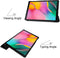 3-Vouw cover hoes - Geschikt voor Samsung Galaxy Tab A 10.1 inch (2019) - Zwart