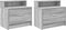 vidaXL - Nachtkastjes - 2 - st - met - lade - 51x31x47 - cm - grijs - sonoma - eikenkleur