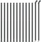 vidaXL - Draadgaashek - met - flens - 1,1x25 - m - antracietkleurig