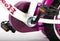 Volare Heart Cruiser - Kinderfiets - 12 inch - Wit Paars