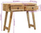 vidaXL - Wandtafel - 90x32x75 - cm - massief - ruw - mangohout
