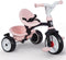 Smoby Baby Driver Plus - Driewieler - Veiligheidsharnas - Roze