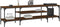 vidaXL - Tv-meubel - 161x35x45 - cm - bewerkt - hout - en - ijzer - bruin - eikenkleur