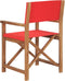 vidaXL - Regisseursstoelen - inklapbaar - 2 - st - massief - teakhout - rood