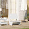 vidaXL - Tuinstoel - 60x64x70,5 - cm - massief - grenenhout - wit