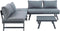 Intimo Garden - Luxe Japandi Loungeset - Aluminium - geschikt voor 4 personen - Antraciet