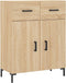 vidaXL - Dressoir - 69,5x34x90 - cm - bewerkt - hout - sonoma - eikenkleurig
