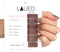 LAUED Nagelstickers - Nail Wraps - 16 Extreem Dunne Nagellak Stickers - Manicure Nail Art Folie - Mocha Shake
