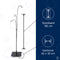 Lumiz Terras Standaard - Solar Tuinverlichting - Tuinverlichting op zonne energie - Hanglamp - Decoratie - Tuinlampjes - Tuinverlichting op zonneenergie - Zwart Metaal - 192 cm