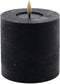 Zwarte led kaars rustic 10x10cm