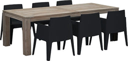 Garden Impressions Mexico Box Diningset Zwart - 240x100 cm