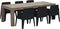Garden Impressions Mexico Box Diningset Zwart - 240x100 cm