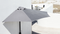 JYSK KOLDING - Balkonparasol 270x135 cm - Rechthoekig - Grijs
