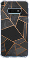 Hoesje Geschikt voor Samsung Galaxy S10e Hoesje Siliconen - Design Backcover siliconen - Meerkleurig / Black Graphic
