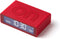 Lexon Flip Mini 8cmx2,3cmx4,9cm LR158 ON OFF Oplaadbare Wekker - rood
