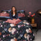 Melli Mello Steal the night Duvet cover Black - 200x200/220CM (+70x60CM pillowcase 2pcs.)