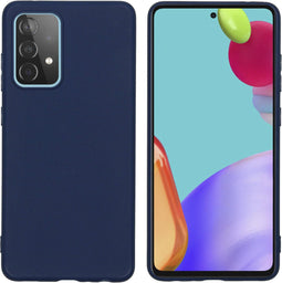 iMoshion Hoesje Geschikt voor Samsung Galaxy A52 (4G) / A52s / A52 (5G) Hoesje Siliconen - iMoshion Color Backcover - Donkerblauw