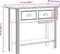 vidaXL - Wandtafel - BODO - 91x35x74 - cm - massief - grenenhout - wit