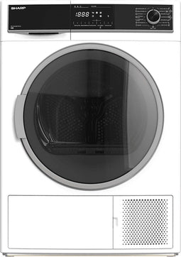 Sharp KDHH8GWBE - Warmtepompdroger A++ - 8 kg - 15 programma's - 38 cm deuropening