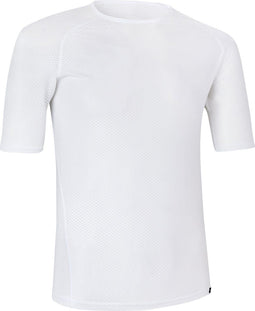 GripGrab Ultralight Mesh - Korte Mouw Base Layer - Polygiene Zweethemd - Wit - Heren - Maat XS