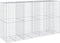 vidaXL - Schanskorf - 350x100x200 - cm - gegalvaniseerd - ijzer - zilverkleurig