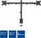 ACT AC8302 - Dubbele Monitor Arm - Geschikt voor 2 schermen tot 32 inch - VESA (2 stuks)