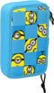Dubbele etui Minions Minionstatic Blauw (28 pcs)