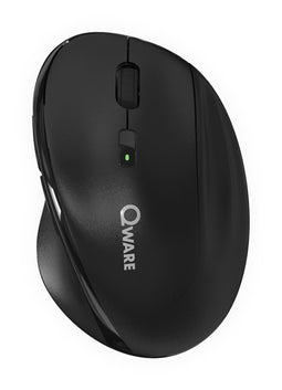 Qware Lincoln - Draadloze muis - Multi-connect 3 apparaten - Zwart