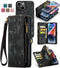 Caseme Geschikt voor iPhone 13 hoesje - Vintage 2 in 1 portemonnee -Zwart