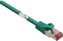 Renkforce RF-5052916 RJ45 Netwerkkabel, patchkabel CAT 6 S/FTP 2.00 m Groen Snagless, Vergulde steekcontacten, Vlambestendig 1 stuk(s)