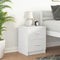 vidaXL - Nachtkastje - met - 2 - lades - 40x36x50 - cm - wit