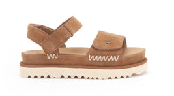 Warmbat Loddon Women - Dames Sandalen - Suède - Bruin - Maat 38