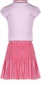 Nono Meisjes Jurk - Combi jurkje - Rib top met ruches - Maat 158/164