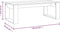 vidaXL - Salontafel - 102x50x35 cm - bewerkt hout - wit