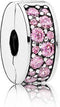 Pandora 791817PCZ - Clipbedel - Zilver 925 met Roze Zirkonia