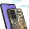 iMoshion Hoesje Geschikt voor Samsung Galaxy A51 Hoesje Siliconen - iMoshion Design hoesje - Goud / Zwart / Golden Leaves