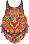 UNIDRAGON Houten Puzzel Voor Volwassenen Dier - Voorzichtige Lynx- 105 stukjes - Small 17x25 cm