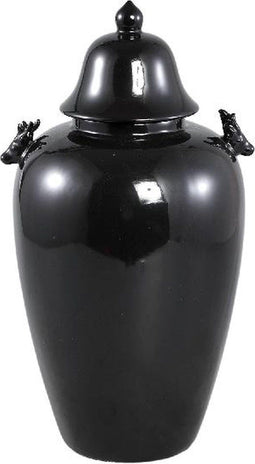 PTMD Decoratieve Object Beatrize - 22x20x39 cm - Keramiek - Zwart