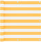 vidaXL - Balkonscherm - 90x300 - cm - oxford - stof - wit - en - geel