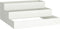 vidaXL - Tuinplanter - 3-laags - 90x90x35 - cm - Wit - Staal