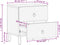 vidaXL - Nachtkastjes - 2 - st - 40x33x46 - cm - massief - mangohout
