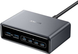 Anker Prime - Snellader 6-in-1 200W - Laadstation voor 6 apparaten - Zwart