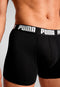 PUMA Basic 2P - Heren Boxershort - Katoen met elastische band - Zwart (2 stuks)